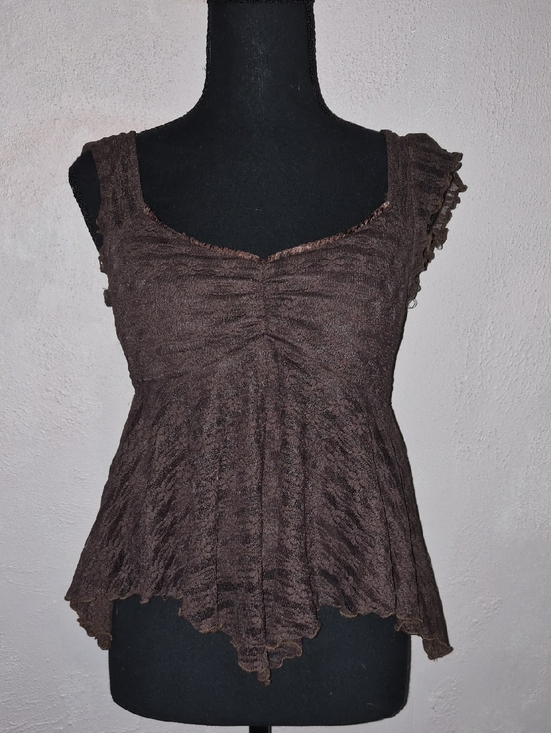 Heart Hips Tops - 🩷Heart Hips Brown Ruffled Top